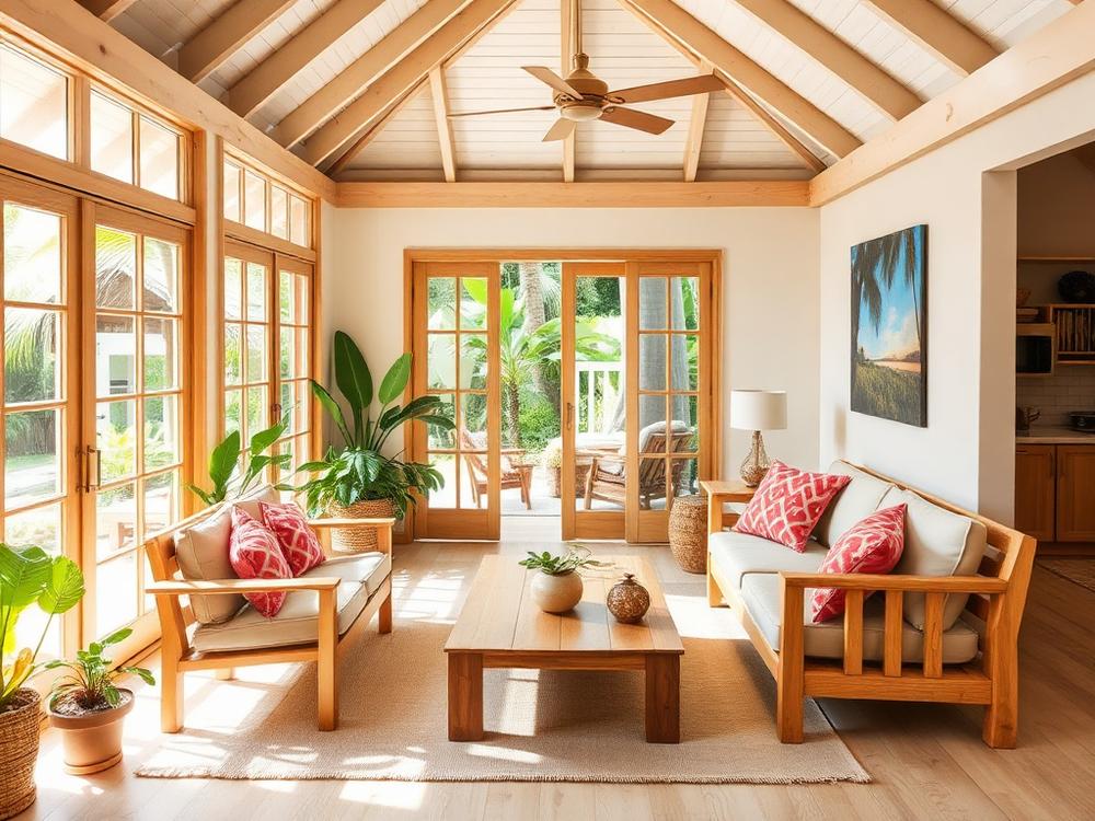 Bungalow créole, jardin tropical — Les Trois-Îlets, Martinique